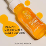 XAMANIA. Serum Rico en Vitamina C. 100% Aceite Rosa Mosqueta Orgánico. Suero Facial para el Tratamiento del Acné, Manchas y Estrías. Antiedad y Regenerante. Skin Care Orgánico - Cruelty Free [15 ml]