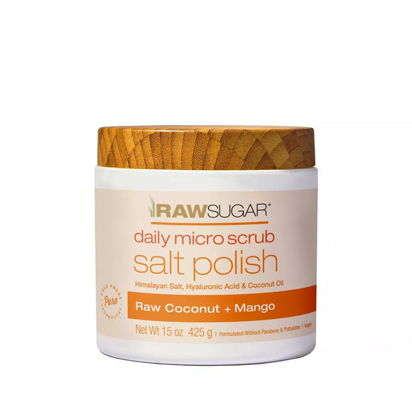 Raw Sugar Daily Micro Scrub Raw Coconut and Mango, 444 ml
