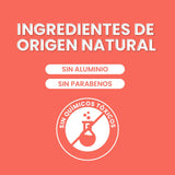 ▶NaturalDry  Kids - Desodorante infantil unisex Natural para niños - Sin aluminio - Sin parabenos - Aroma Mandarina - En barra (1 Unidad)