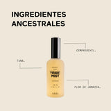 AHAL Tonic Mist - Tonico Facial Hidratante de Tuna y Cempasúchil, Limpiador Facial con Activos Mexicanos para Acné, Manchas y Arrugas, Ideal para Piel Mixta/Grasa, Antioxidante Natural, 100 ml.