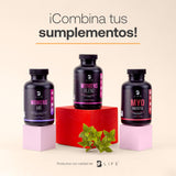 Inositol de 90 | Cápsulas de 500 mg. Ingredientes naturales. Myo Inositol B Life.