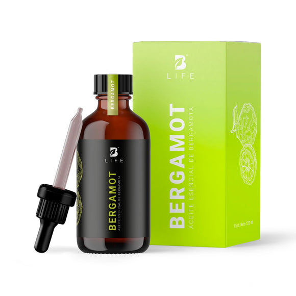 Aceite Esencial con Ingredientes Puros y Naturales, Aromalogía, de 120 ml. Aceite Esencial Bergamota (Bergamot), B Life