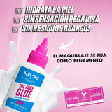 Nyx Professional Makeup. Prebase de Maquillaje hidratante Face Glue Tono Transparente + GLUE SPRAY FIJADOR DE MAQUILLAJE (TRANSPARENTE)