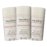 ▶NaturalDry  - Desodorante Natural para Mujer en Barra - Sin Aluminio - Sin Parabenos - Aroma Bergamota (3 Unidades)