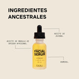 AHAL - Suero Facial Hidratación Profunda y Antioxidante, Tonifica y Reduce Manchas, Ideal para Piel Grasa, Mixta y Madura, Ingredientes Naturales, 33ml (33 ml, Marula Africana)