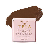 TEIA COSMETICOS Pomada para peinar y rellenar cejas de ingredientes naturales (tono café obscuro)