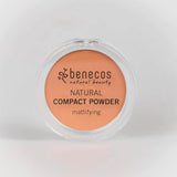 ▶ BENECOS  Natural Mattifying Compact Powder - Sand by Benecos