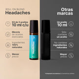 ▶ B Life  Kit de 3 Roll On Corporales de 10 ml. Aceites Esenciales Auxiliares para una calma reconfortante. Roll On Headaches B Life