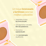 TEIA Cosméticos - Bronzer de Cacao, Efecto Bronceado Natural