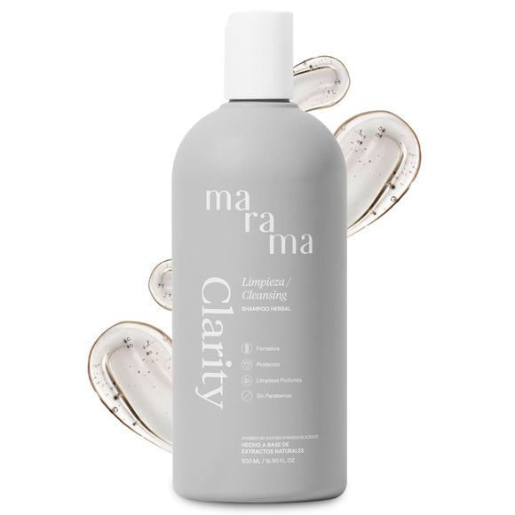 MARAMA | Shampoo sin Parabenos - Herbal Shampoo - 500 ml | Fortalece el Cabello - Tratamiento para Cabello Maltratado - Shampoo Anticaspa - Anti Frizz Cabello | Vegano - Cruelty-Free