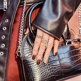 KISS ImPRESS Manicura a presión, kit de uñas, tecnología PureFit, uñas cortas de presión, cuadradas, impecables, incluye almohadilla de preparación, mini lima, barra de cutículas y 30 uñas falsas
