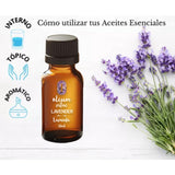 OLEUM VITAE Aceite Esencial de Lavanda 30ml. Lavandula Angustifolia. 100% Puro y Orgánico. Certificado USDA ORGANIC. Aplicación Interna, Externa y Aromática.