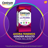 Centrum Adulto Mujer Multivitaminico, Com Vitamina C, Vitamina E, 60 tabletas
