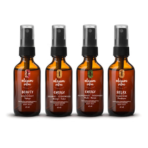 OLEUM VITAE Kit Body Mists Cítricos + Menta Romero. Fragancias Corporales con Aceites Esenciales