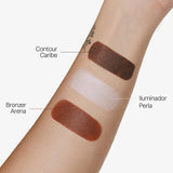TEIA COSMETICOS - Bronzer en barra para contorno hidratante, ingredientes seguros y naturales (Tono Arena)