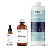 ▶ HEBBE - Kit para Preparar Ácido Hialurónico | Set Completo | Hidratación y Rejuvenecimiento | Ideal para DIY Cosmética | Ingredientes de Alta Calidad y Pureza.