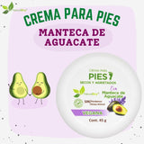 ▶NaturalDry - Crema natural para Pies resecos vegana - APLICACIÓN NOCTURNA - EXTRA HIDRATANTE - Manteca de Aguacate - ALTO PODER HIDRATANTE para talones SECOS o AGRIETADOS - Aroma natural Lavanda
