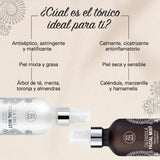 XAMANIA - Tónico Facial Natural con Árbol de Té y Aceite de Almendras - Piel Mixta Grasa o con Acné - Cierra Poros Elimina Brillos y Granitos - Sin Alcohol Cruelty Free 100 ml