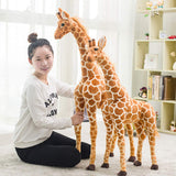 BARMI Peluche de jirafa de peluche grande y alta con jirafa grande, decoración del cuarto de bebé, 60 cm