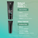 ▶ B Life  Pasta Dental Natural para Cuidado Integral Bucal, Toothpaste con más de 94% de Ingredientes Naturales, Paquete de 2 Unidades de Pasta de Dientes. B Life Organic Toothpaste. (2 Unidades)