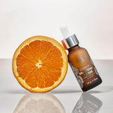 XAMANIA. Duo Anti-Manchas con Cosmetiquera. Serum Rico en Vitamina C y Suero100% Aceite Rosa Mosqueta Orgánico. Para Acné, Manchas y Estrías, Antiedad y Regenerante. Skin Care Orgánico - Cruelty Free [30 ml]