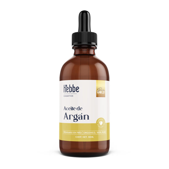 HEBBE - ACEITE DE ARGÁN PARA MEZCLA CON ACEITES ESENCIALES | Hidratante Piel | Aceite Vegetal Cosmético | Cuidado Labios y Anti-Envejecimiento | 50 ml | Natural y Libre de Químicos | Perfecto para Aromaterapia y Masajes