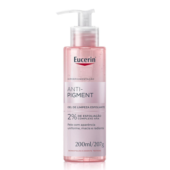 ▶ Eucerin Anti-Pigment Gel Limpiador Facial 200ml Exfoliante Gentil Anti Manchas. Reducción de manchas oscuras, unifica el tono natural ideal para todo tipo de piel