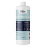 ▶ HEBBE  - Agua DESTILADA para Uso COSMÉTICO | Ideal para ELABORAR Productos FACIALES como CREMAS, LOCIONES Y TÓNICOS | Uso Adicional para BATERÍAS Y PRODUCCIÓN DE LUBRICANTES | Contenido 1 LITRO