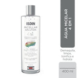 ▶ ISDIN Micellar Solution Limpiador facial 4 en 1 para pieles sensibles, 400 ml