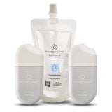 ▶ POCKET CARE | KIT Desinfectante Spray - Sin Alcohol | 2 Spray 15ml - SUAVE HIERBABUENA | Antibacterial Spray de Bolsillo Orgánico + REFILL 200ml | Sanitizante para Manos | Hand Sanitizer