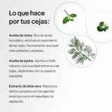 TEIA COSMETICOS Gel para peinar y estilizar cejas de ingredientes naturales (tono café obscuro)
