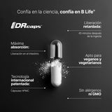 Probióticos 60 Billones con Inulina de Agave |120 cápsulas de 500 mg para 2 meses: Probióticos para Hombre y Mujer. 60 Billion Probiotics. B Life.