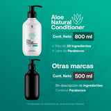 ▶ B Life  Acondicionador Natural de 800ml. Sin Sulfatos Ni Parabenos con Aloe. Natural Conditioner B Life.