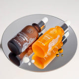 XAMANIA. Duo Anti-Manchas con Cosmetiquera. Serum Rico en Vitamina C y Suero100% Aceite Rosa Mosqueta Orgánico. Para Acné, Manchas y Estrías, Antiedad y Regenerante. Skin Care Orgánico - Cruelty Free [30 ml]