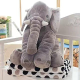 IH - Muñeco de peluche de elefante grande gris de 61 cms. juguete almohada de elefante de peluche de aventura, felpa de elefante para niños y niñas, felpa de elefante de peluche para niños y mujeres