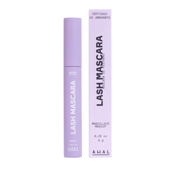 AHAL - Mascara de pestañas con Aceite de Kalahari, Lentisco y Ricino - Larga Duración, Alarga Fortalece y Regenera tus Pestañas - Rimel Negro con Péptidos de Amaranto y Aceites Naturales, 8g.