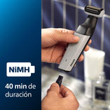 Philips Bodygroom Series 3000 Afeitadora Corporal para zonas sensibles e íntimas, con láminas hipoalergénicas, sin cortes ni irritaciones, resistente a la ducha, con 1 peine recortador de 3mm, BG3007/01