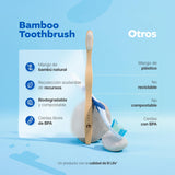 ▶ B Life   Cepillos De Dientes De Bambú | Kit Con 10 Piezas | Cerdas Medias | Cepillos Para Adultos.