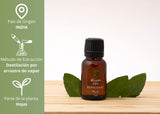 OLEUM VITAE Aceite Esencial de Menta. Mentha Piperita.100% Puro y Orgánico. Certificado USDA ORGANIC. Aplicación Interna, Externa y Aromática. 15ml