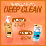 ▶ NeutrogenaExfoliante Facial Neutrogena Deep Clean Energizante 124 ml + Limpiador Facial Neutrogena Deep Clean Para Piel Normal a Mixta 200 ml
