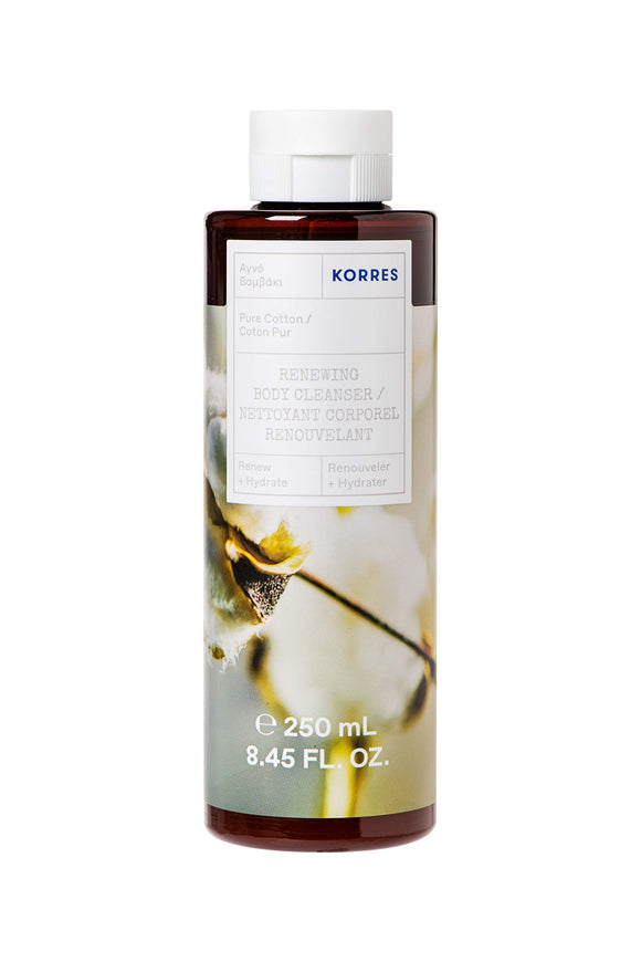 KORRES Elasti-Smooth Body Cleanser, Pure Cotton, 8.45 fl. oz.