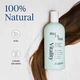 ▶ MARAMA | Shampoo sin Parabenos - Aloe Vera - 500 ml | Fortalece el Cabello - Tratamiento para Cabello Maltratado - Suavizante | Anti Frizz Cabello | Vegano - Cruelty-Free - Reciclable