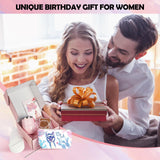 Regalos de cumpleaños para mujeres, cestas de regalo de feliz cumpleaños para mujer, juego de regalo para mamá, mejor amiga, hermana, esposa, novia, compañera de trabajo, prácticos regalos de
