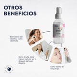 ▶ HEBBE - AGUA DE ROSAS ORGÁNICA | BIO HIDROLATO HIDROSOL DE ROSAS | ESTIMULANTE DEL CABELLO Y CUERO CABELLUDO | USO COMO FIJADOR DE MAQUILLAJE | REJUVENECEDOR NATURAL, HIDRATANTE Y REFRESCANTE | CONTENIDO 120 ML
