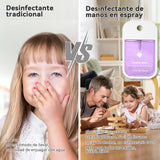▶ POCKET CARE  Desinfectante de Manos en Spray Power Mist, Limpia Tus Manos, Spray Antibacterial para Manos, Desinfectante de Manos en Aerosol Touch - 45ml (Vainilla)