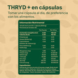 THYRD+ con Magnesio, Potasio, Selenio, Yodo, Zinc, Ajo y Cúrcuma. Con 120 capsulas de 500mg (4 meses). VitalBotanics. Suplemento Multivitamínico para Hombre y Mujer. Libre de Gluten y Aditivos.
