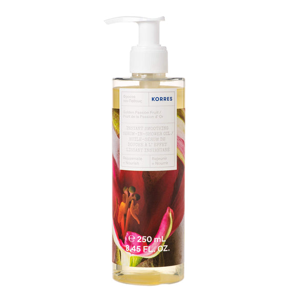 KORRES Instant Smoothing Serum-In-Shower Oil, Golden Passionfruit, 8.45 fl. oz.