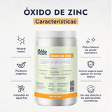 ▶ HEBBE  - Óxido de Zinc 500 g | Antiinflamatorio y Purificante | Calmante y Protector Solar | Blanqueante de Piel | Contenido de 500 g