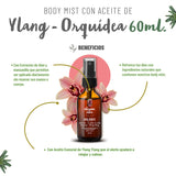 OLEUM VITAE Kit Body Mists Florales. Fragancias. Aceites Esenciales