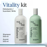 ▶ MARAMA  | Vitality Kit | Shampoo sin Parabenos y Acondicionador sin Parabenos Hidratante | Hidratación Suavidad y Brillo | Para Todo Tipo de Cabello | Cruelty-Free y Vegano